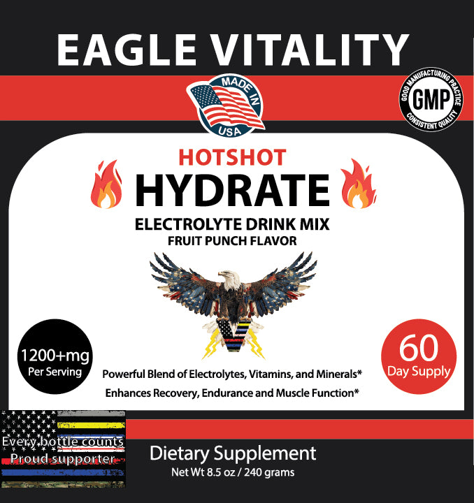 HOTSHOT Hydrate Powder - In Honor of Thin Red Line Firefighter Heroes