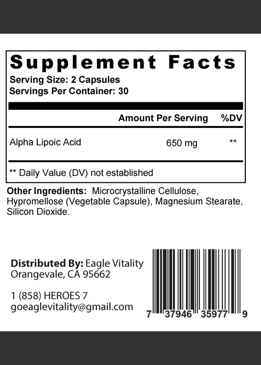 NIGHT OWL Alpha Lipoic Acid - In Honor Of Thin White on Blue Line Paramedic And EMT Heroes