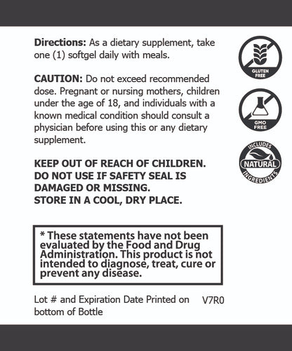 TYPE ALPHA Omega 3 Fish Oil Supplement - In Honor of Thin Gold Line Emergency Dispatcher Heroes: