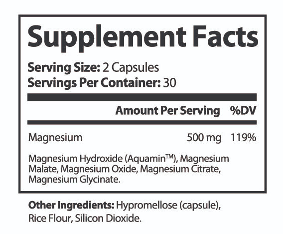 XTRA MAGS 5-in-1 Magnesium Complex - In Honor of Thin Green Line Federal Law Enforcement Heroes