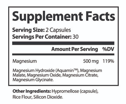 XTRA MAGS 5-in-1 Magnesium Complex - In Honor of Thin Green Line Federal Law Enforcement Heroes